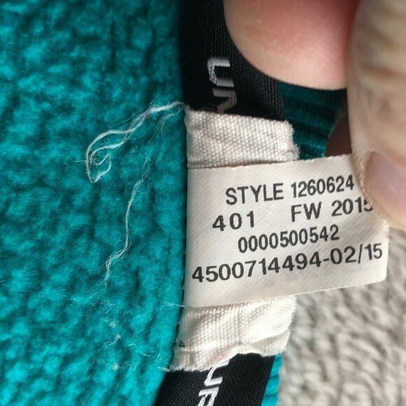 Under Armour Womens Sweatshirt Medium Loose Fit Turquoise Crew Neck Pullover - Picture 9 of 14